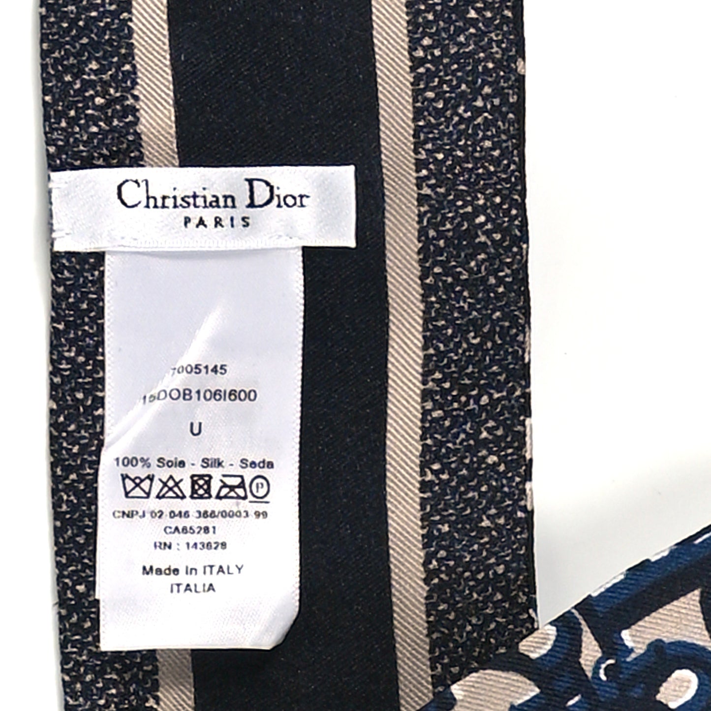 Silk Oblique Mitzah Scarf Blue