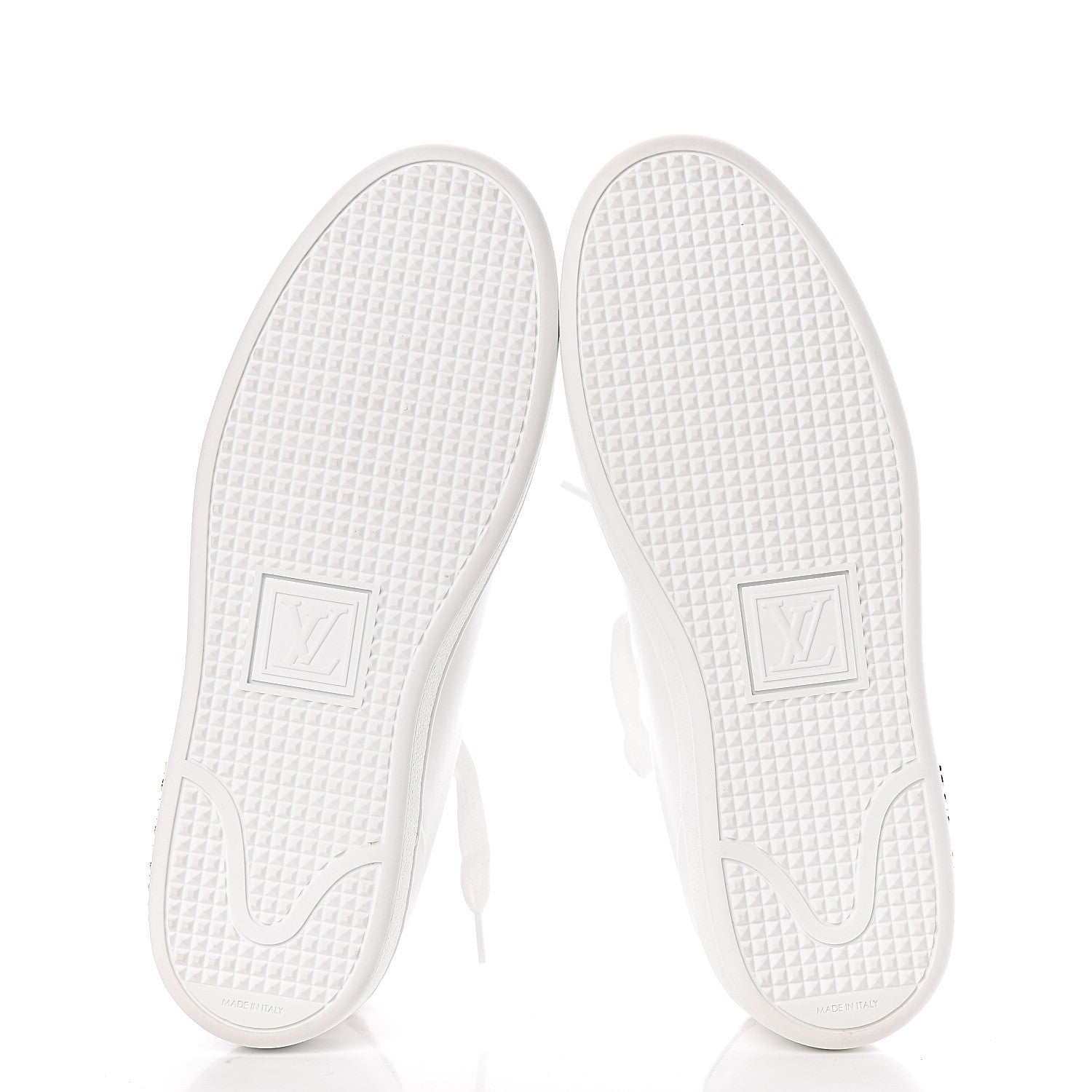 Louis Vuitton Calfskin Calf Hair Monogram Giant Jungle Frontrow Sneakers 37.5 White 6 of 9