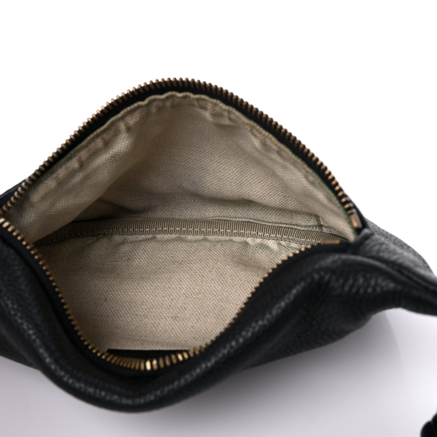 Gucci Grained Calfskin Small Logo Belt Bag Black 5 of 13