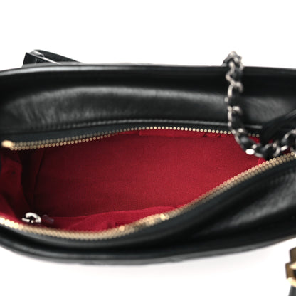 Chanel Aged Calfskin Quilted Small Gabrielle Hobo Black 5 of 9