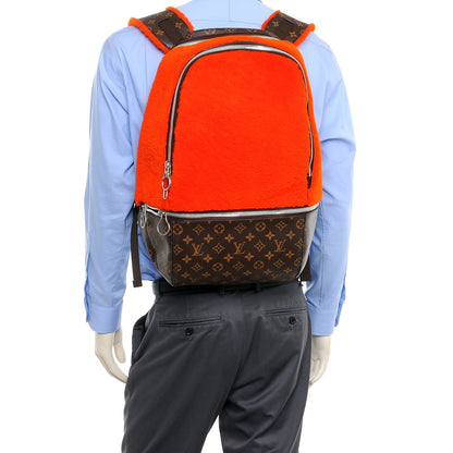 Louis Vuitton Shearling Monogram Marc Newson Fleece Pack Orange 2 of 9
