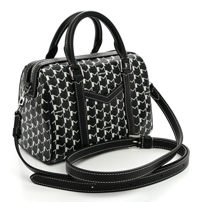 Moynat X KASING LUNG Calfskin Canvas M Labubu Boston Bag Black Multicolor 3 of 11