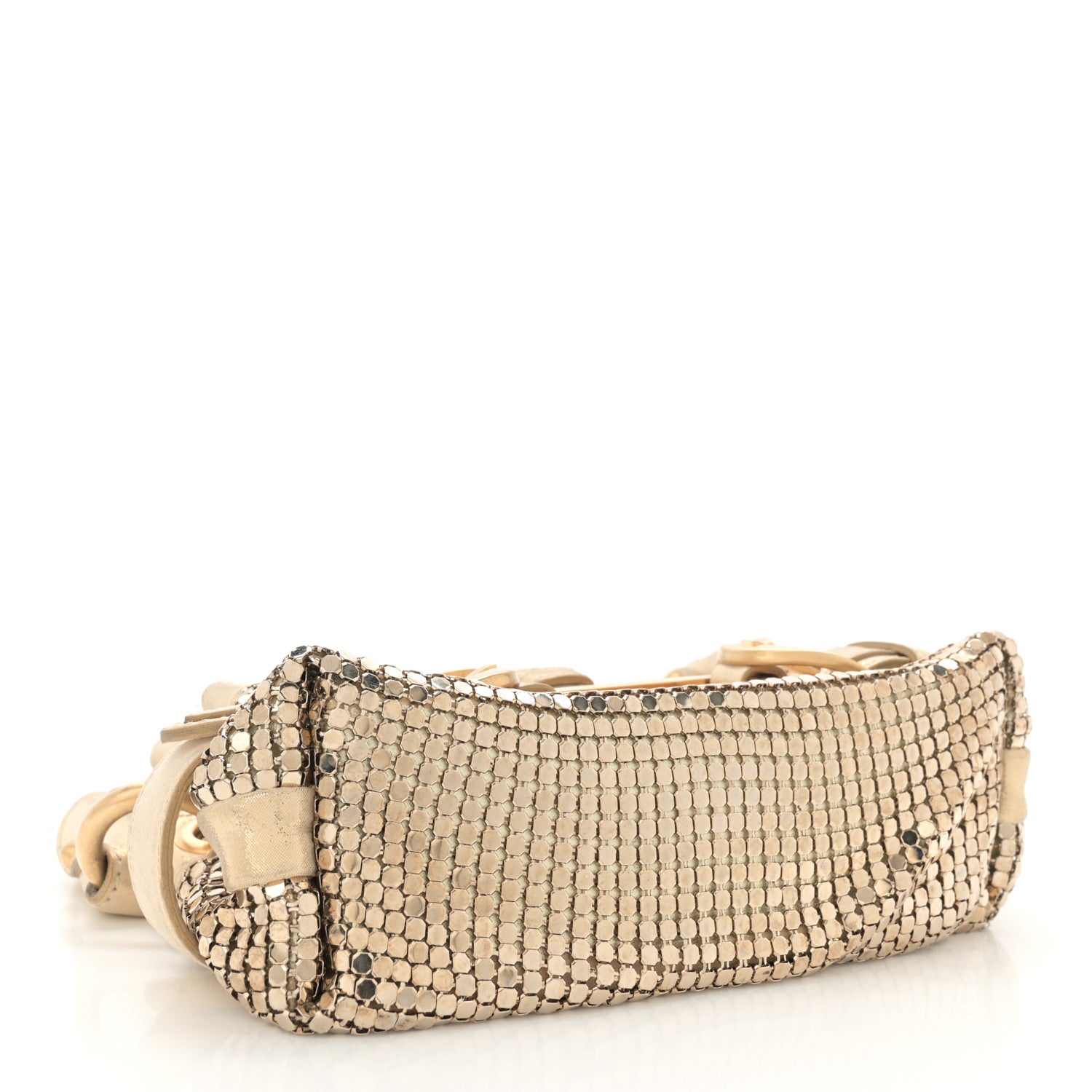 Jimmy Choo Lame Chainmail Mini Tulita Gold 4 of 11
