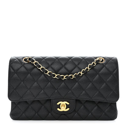 Chanel Caviar Quilted Medium Double Flap Black 1 of 11