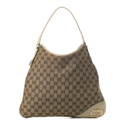 Gucci Monogram Medium New Britt Hobo Off White 1 of 14