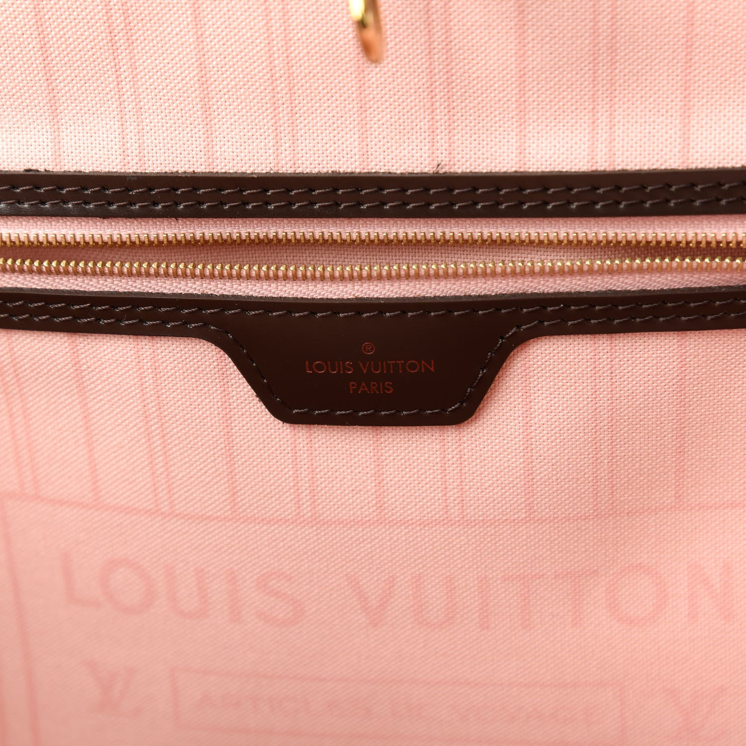 Louis Vuitton Damier Ebene Neo Neverfull MM Rose Ballerine 8 of 11
