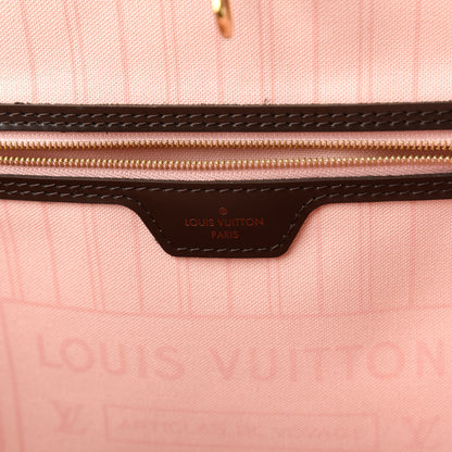 Louis Vuitton Damier Ebene Neo Neverfull MM Rose Ballerine 8 of 11