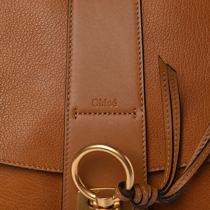 Chloe Grained Lambskin Medium Lexa Shoulder Bag Mustard Brown 10 of 10
