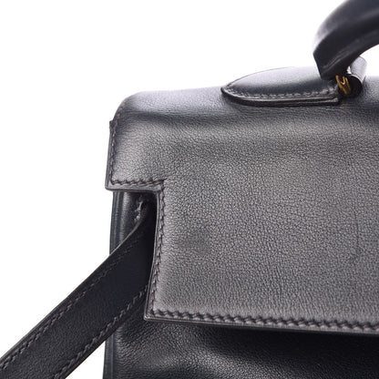 Hermes Evergrain Kelly Retourne 35 Indigo 8 of 11