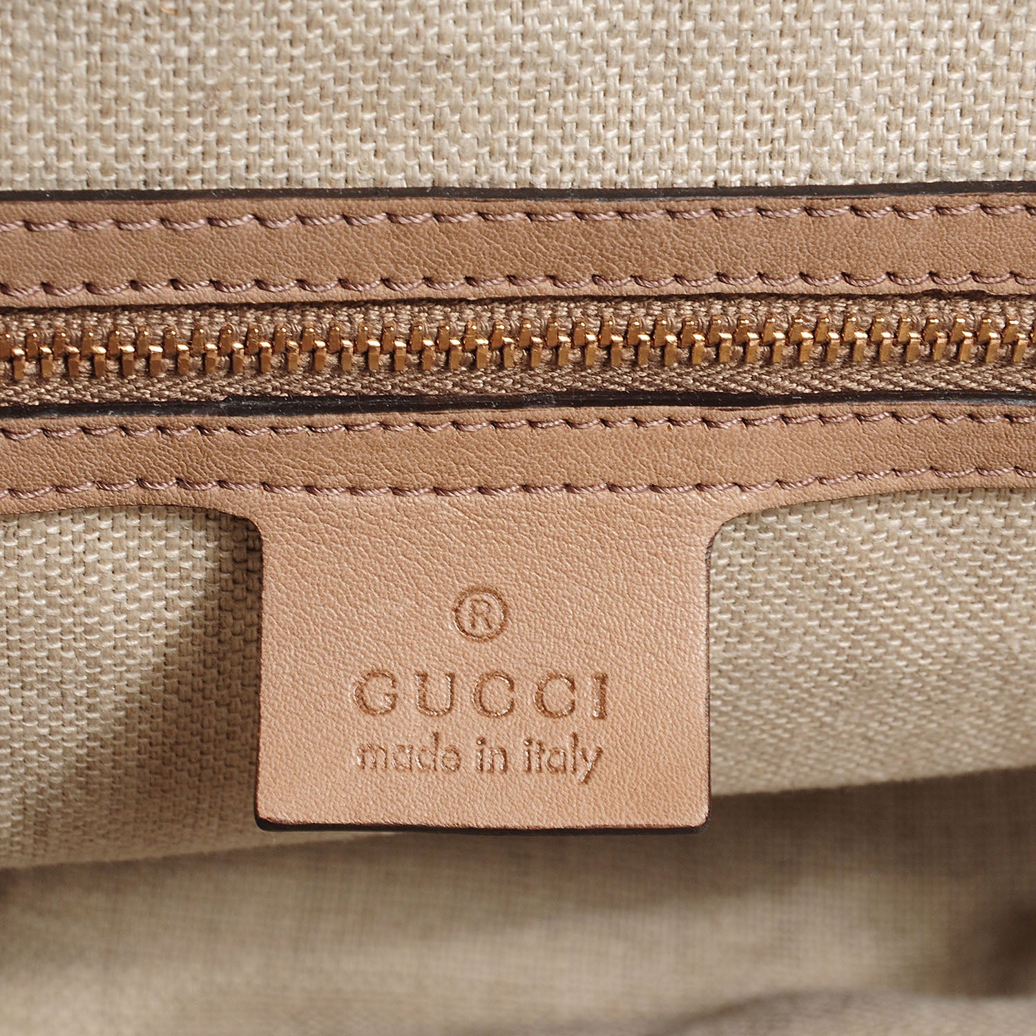 Gucci Leather Handmade Large Top Handle Bag Taupe 11 of 11