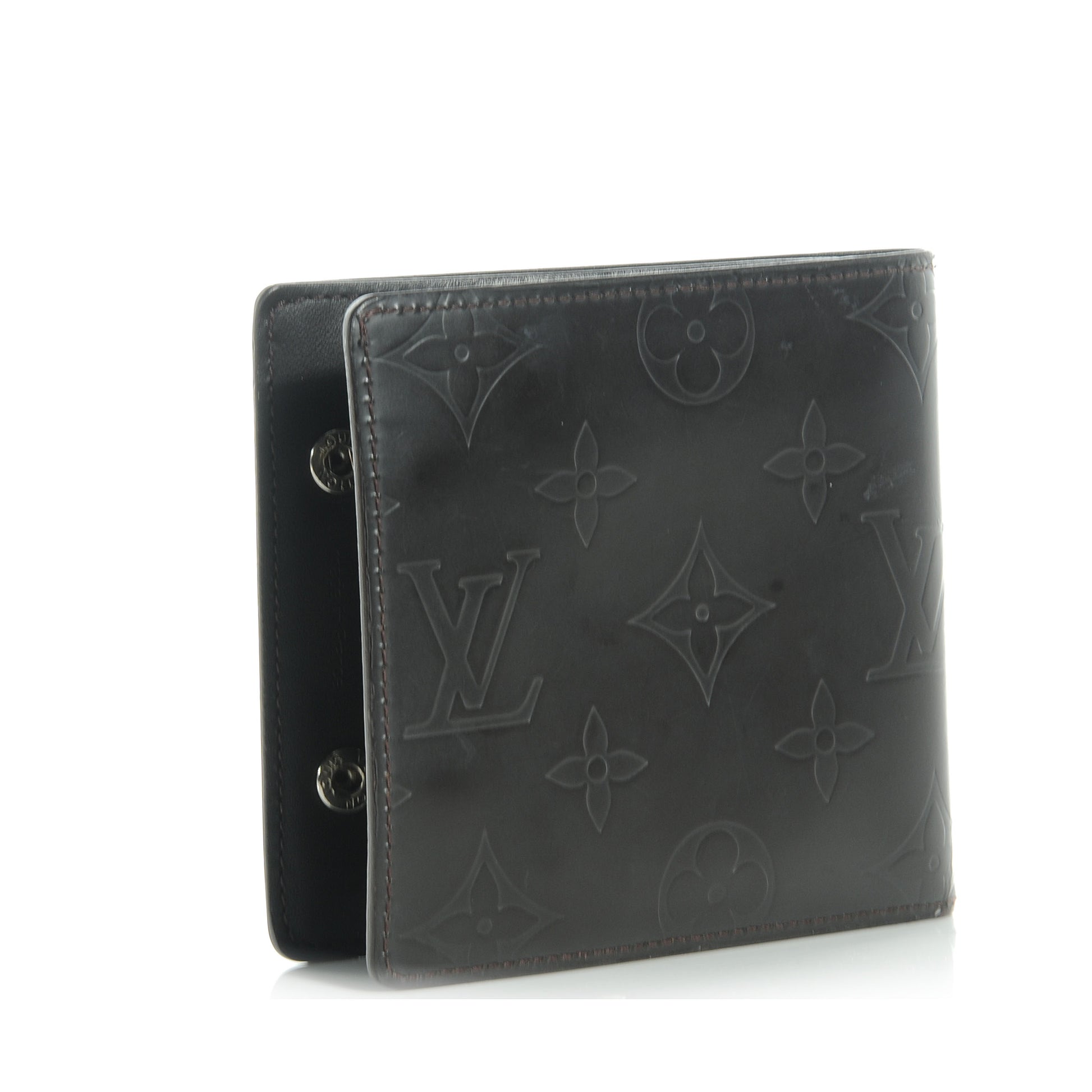 Louis Vuitton Monogram Glace Compact Wallet Cafe Brown 3 of 8