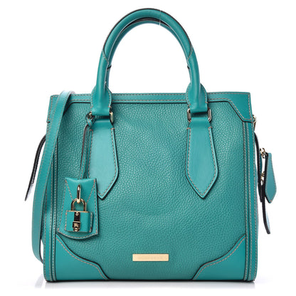 Burberry Pebbled Calfskin Small Honeywood Tote Kingfisher 1 of 14