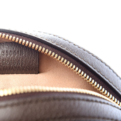 Gucci GG Supreme Monogram Web Mini Ophidia Round Shoulder Bag Brown 7 of 10