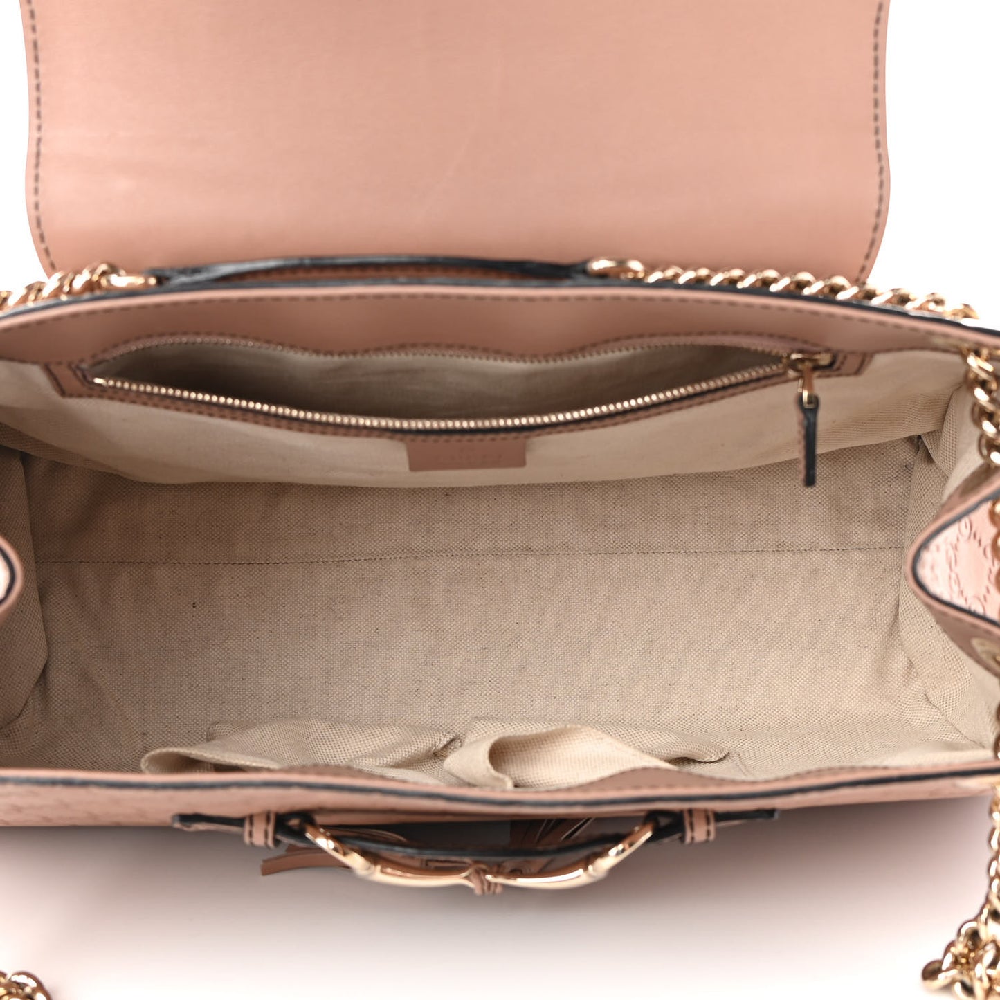 Guccissima Large Emily Chain Shoulder Bag Camelia