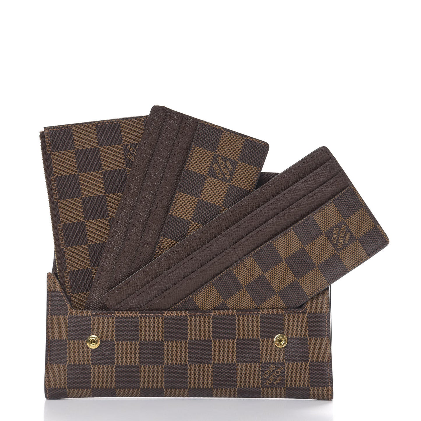 Damier Ebene Portefeuille Long Modulable Wallet