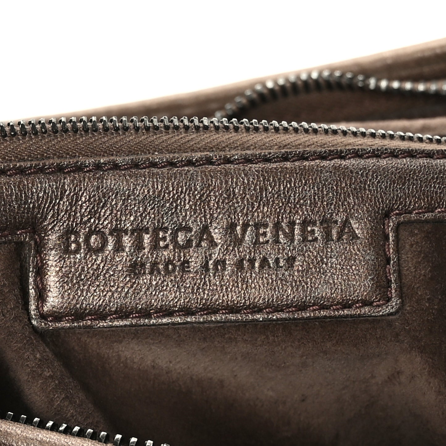 Metallic Nappa Intrecciato Medium Veneta Hobo Copper