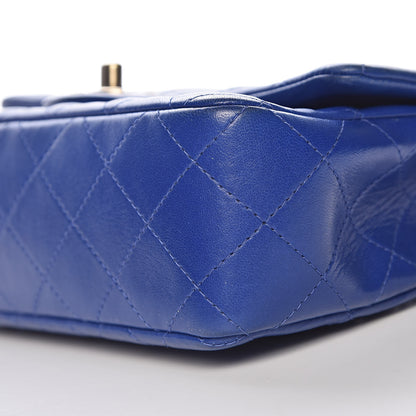 Chanel Lambskin Quilted Mini Rectangular Flap Royal Blue 13 of 17
