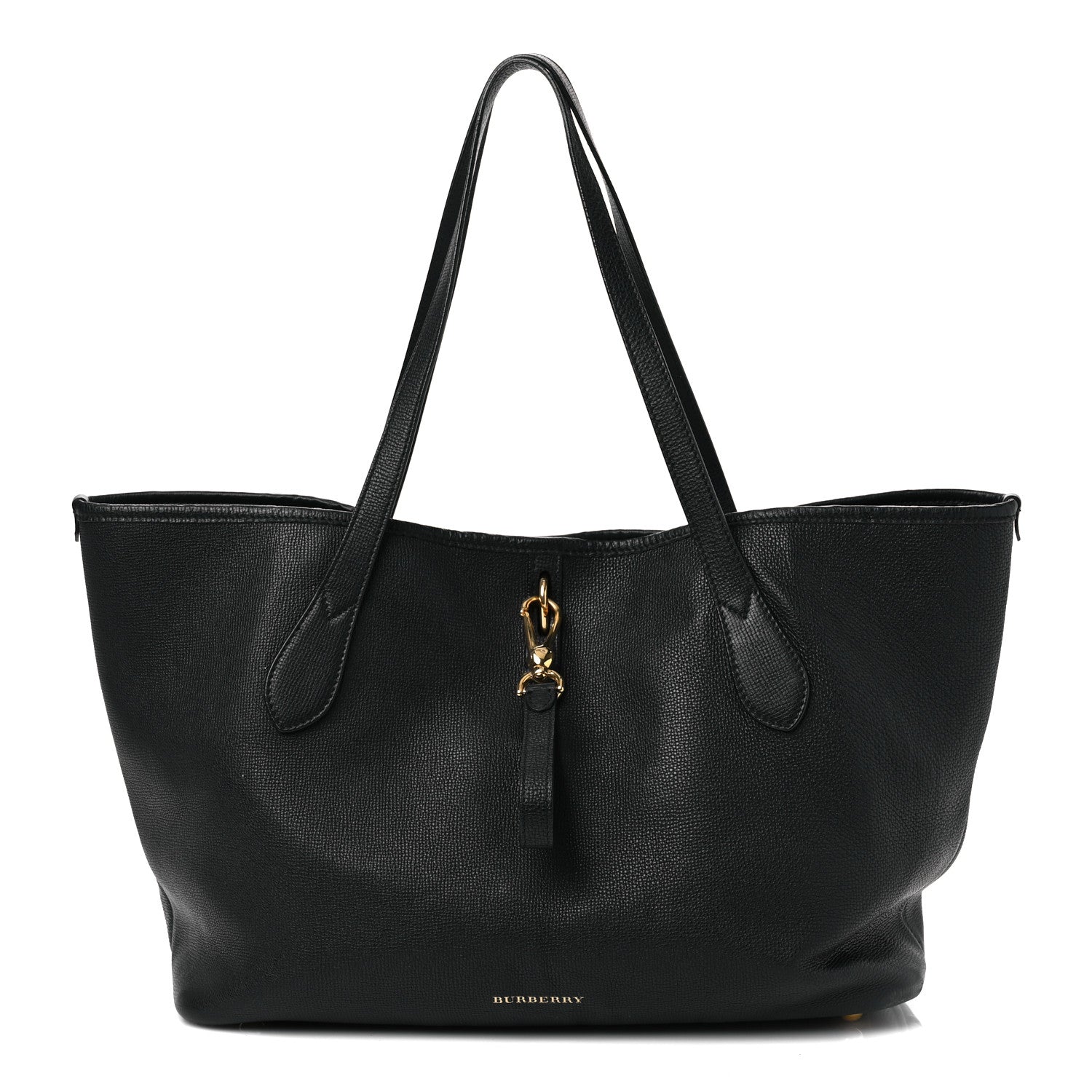 Burberry Grainy Calfskin Medium Honeybrook Tote Black 1 of 13
