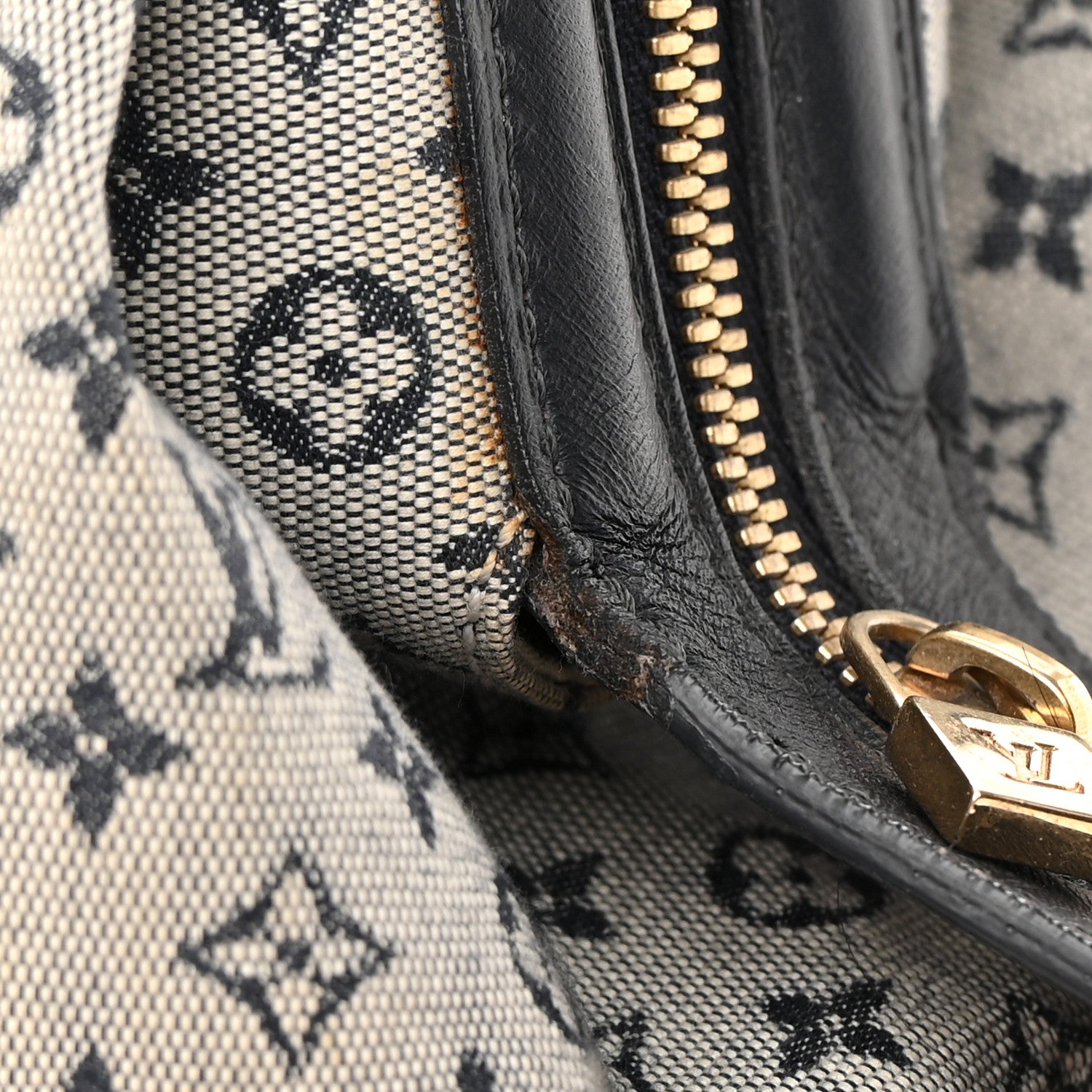 Louis Vuitton Mini Monogram Josephine GM Blue 13 of 15