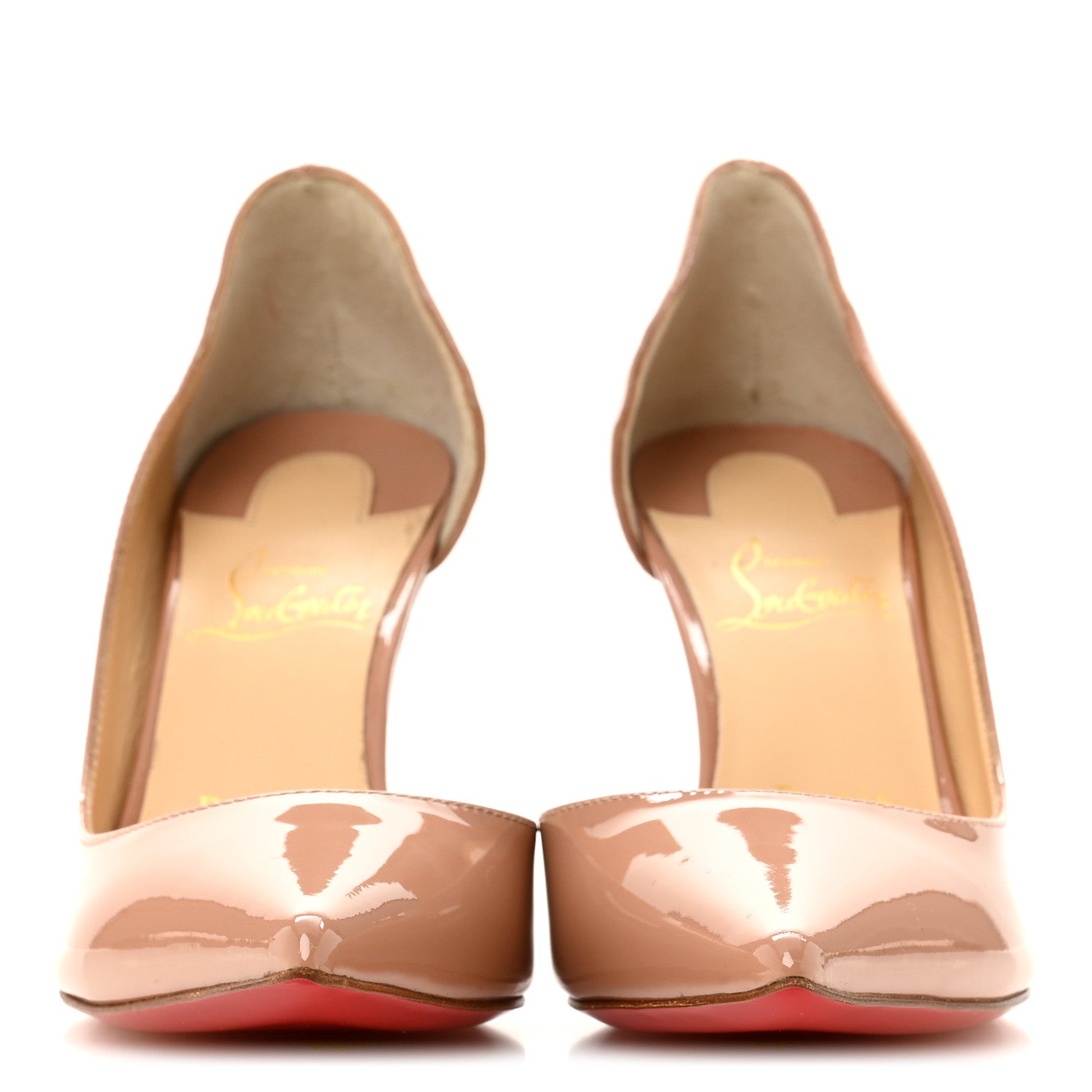 Christian Louboutin Patent Iriza 85 Pumps 36.5 Nude 3 of 8