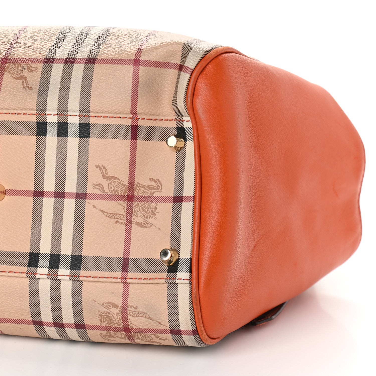 Burberry Haymarket Check Small Canterbury Tote Burnt Amber 9 of 13