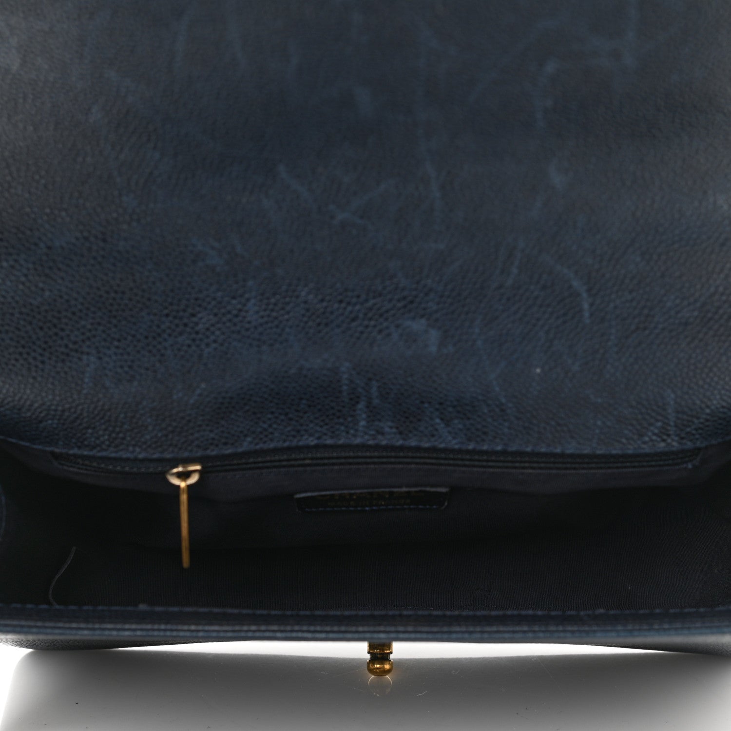 Chanel Pearly Caviar Quilted New Medium Boy Flap Navy 5 of 12