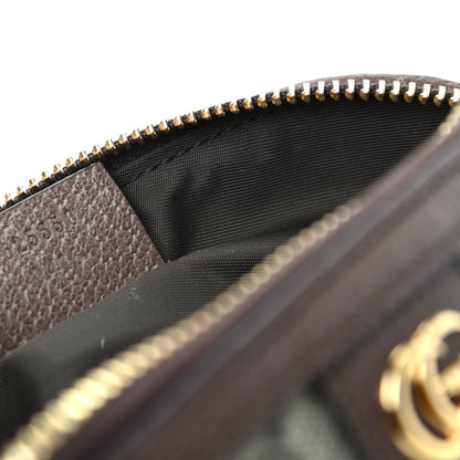 Gucci GG Supreme Monogram Textured Calfskin Web Medium Ophidia Cosmetic Case Beige Ebony New Acero 7 of 7