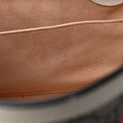 Gucci GG Supreme Monogram Flora Textured Calfskin Small Padlock Tote Beige Ebony Multicolor Mystic White 13 of 15