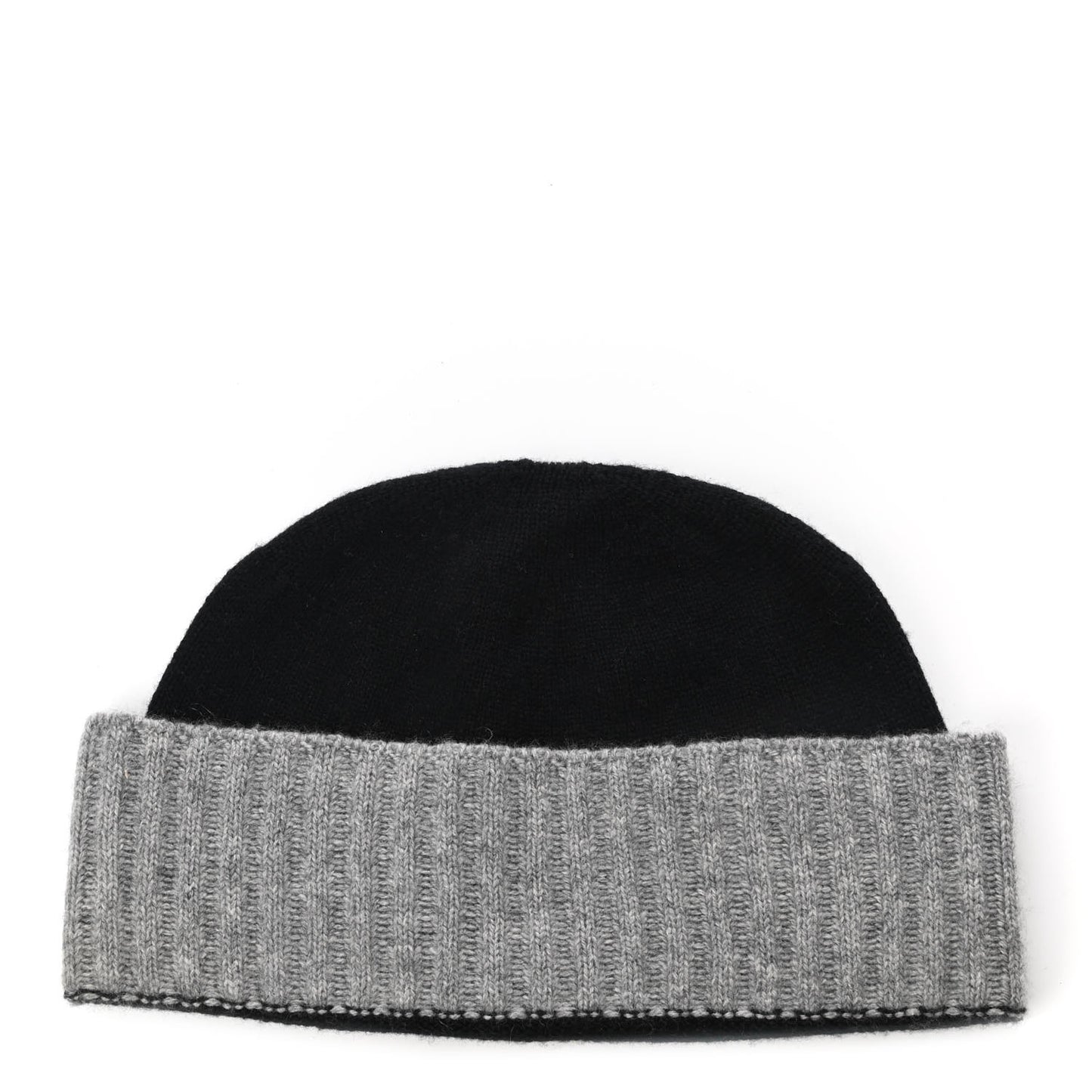 Cashmere CC Beanie Hat Black Grey
