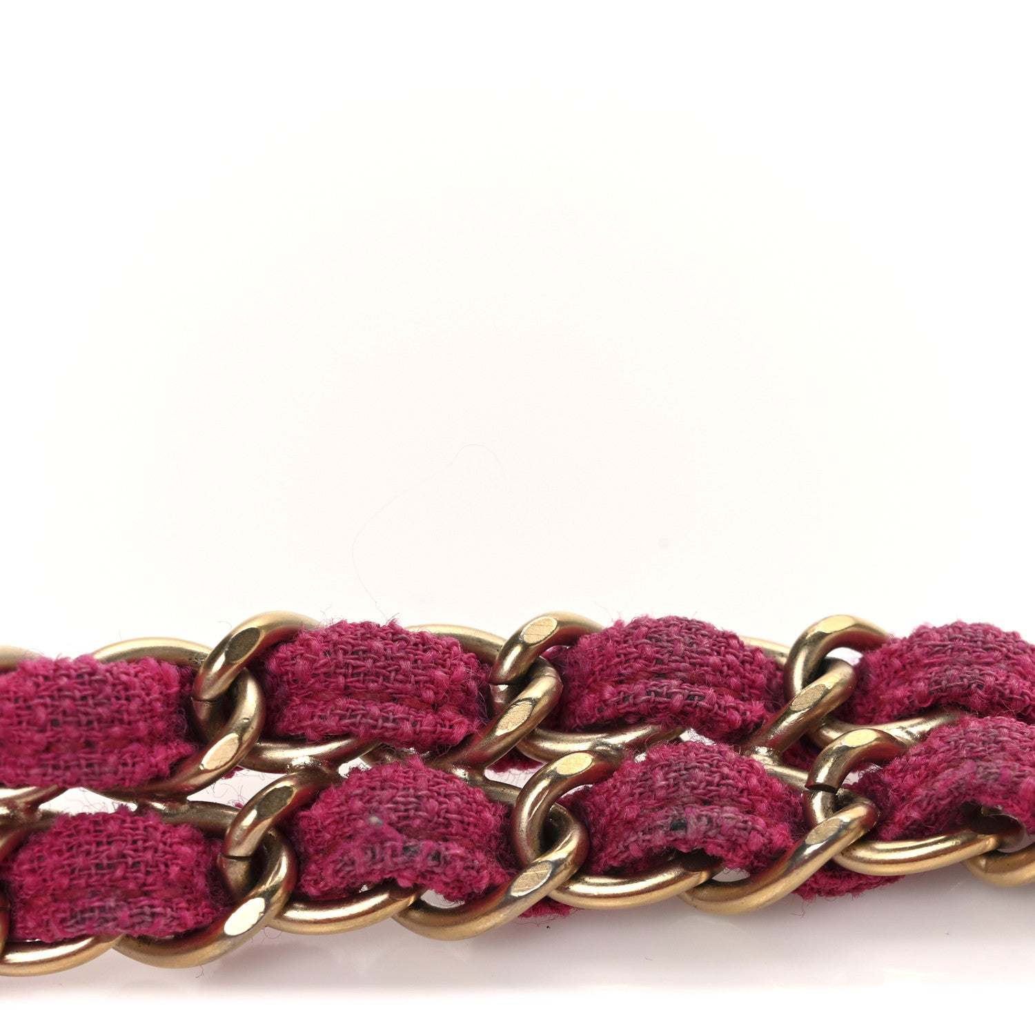 Chanel Tweed Quilted Medium Double Flap Fuchsia 12 of 14