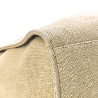 Chanel Canvas Large Deauville Tote Beige Black 11 of 14