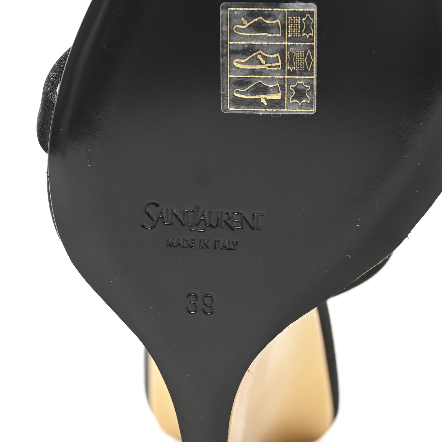 Saint Laurent Raso Regale Salome 110 Wedge Sandals 39 Black 7 of 8