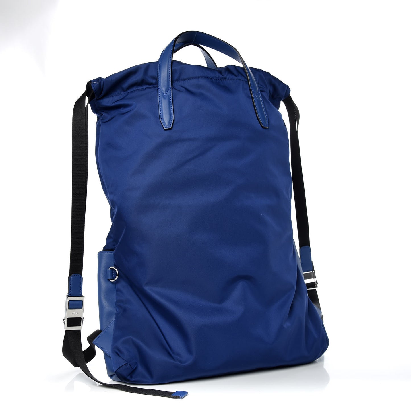 Nylon Vitello Century Vocabulary Drawstring Backpack Blue Cobalto Blue Neon Sunflower