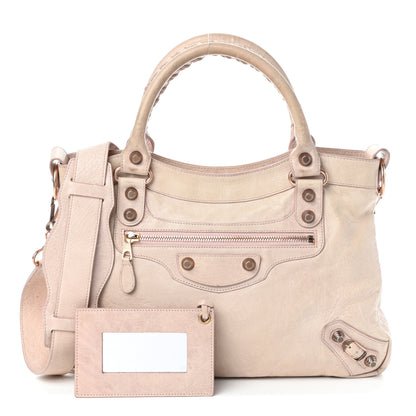 Balenciaga Agneau Giant 12 Rose Gold Hardware Town Bois De Rose 1 of 8