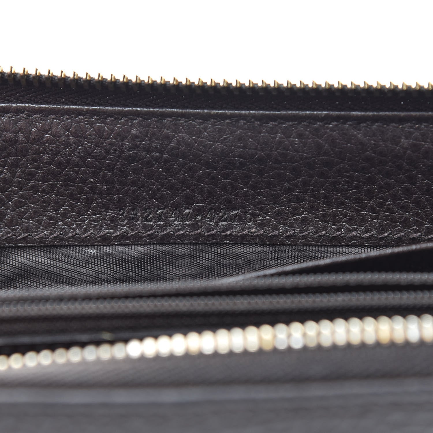 Gucci Pebbled Calfskin Donna Long Wallet Grey Field 7 of 9