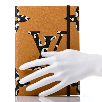 Louis Vuitton Monogram Giant Jungle Clemence Notebook MM Caramel 2 of 6