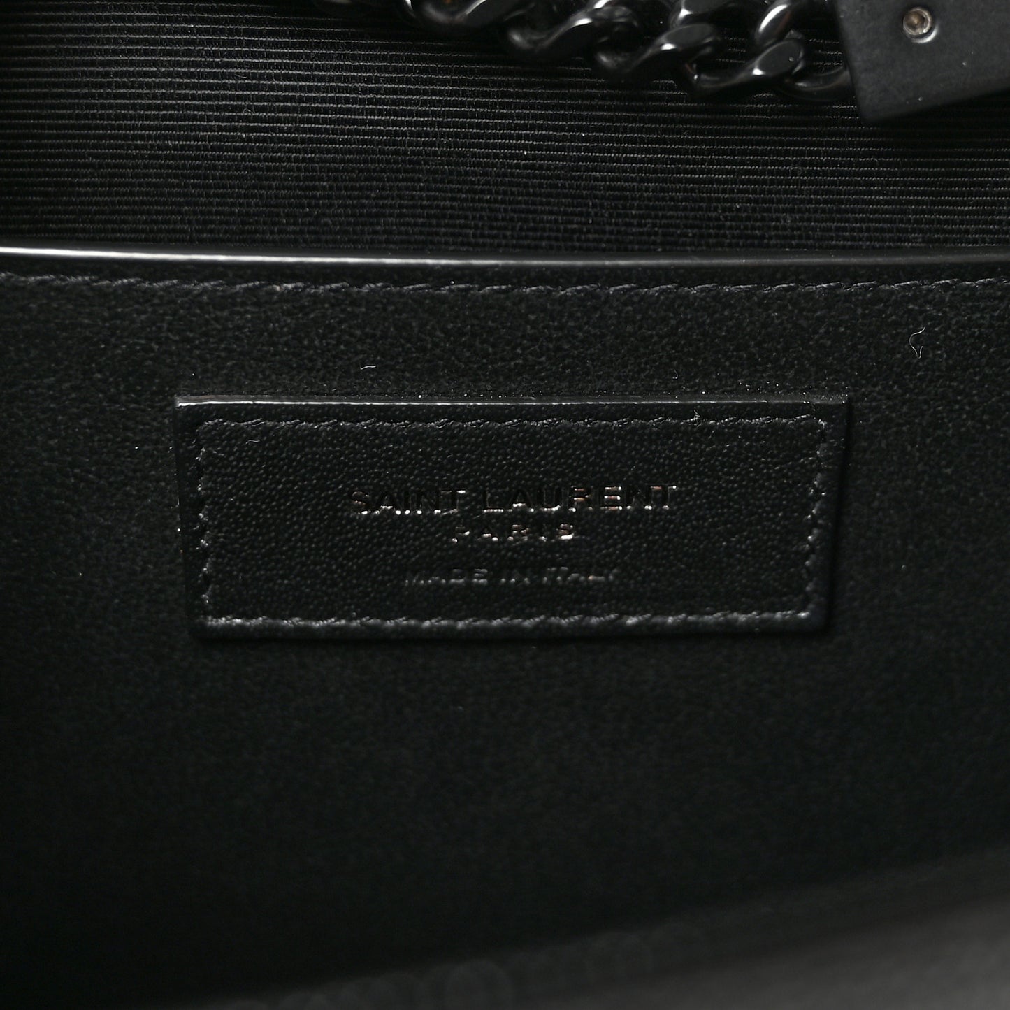 Grain De Poudre Medium Classic Monogram Monochrome Kate Satchel Black