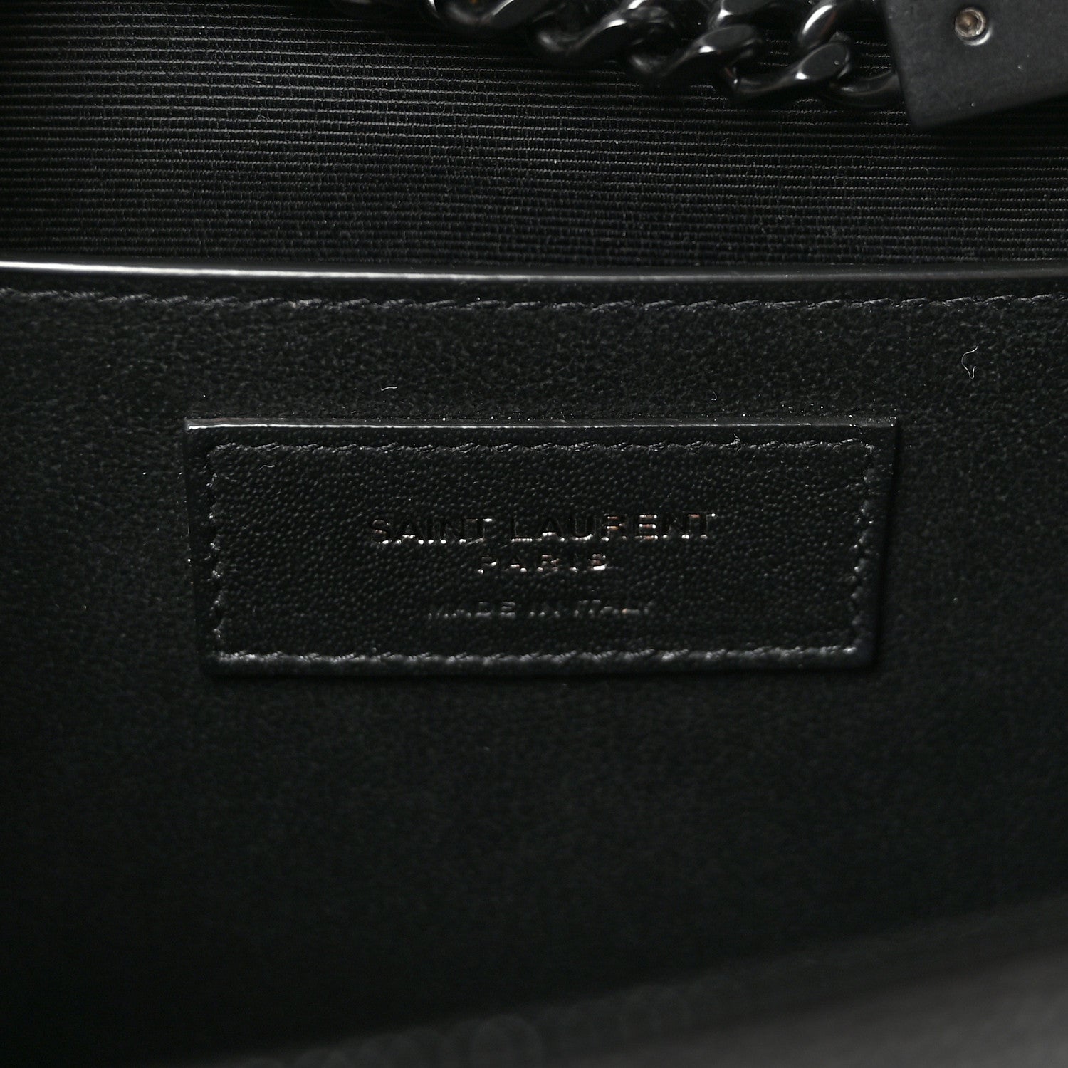 Saint Laurent Grain De Poudre Medium Classic Monogram Monochrome Kate Satchel Black 6 of 9