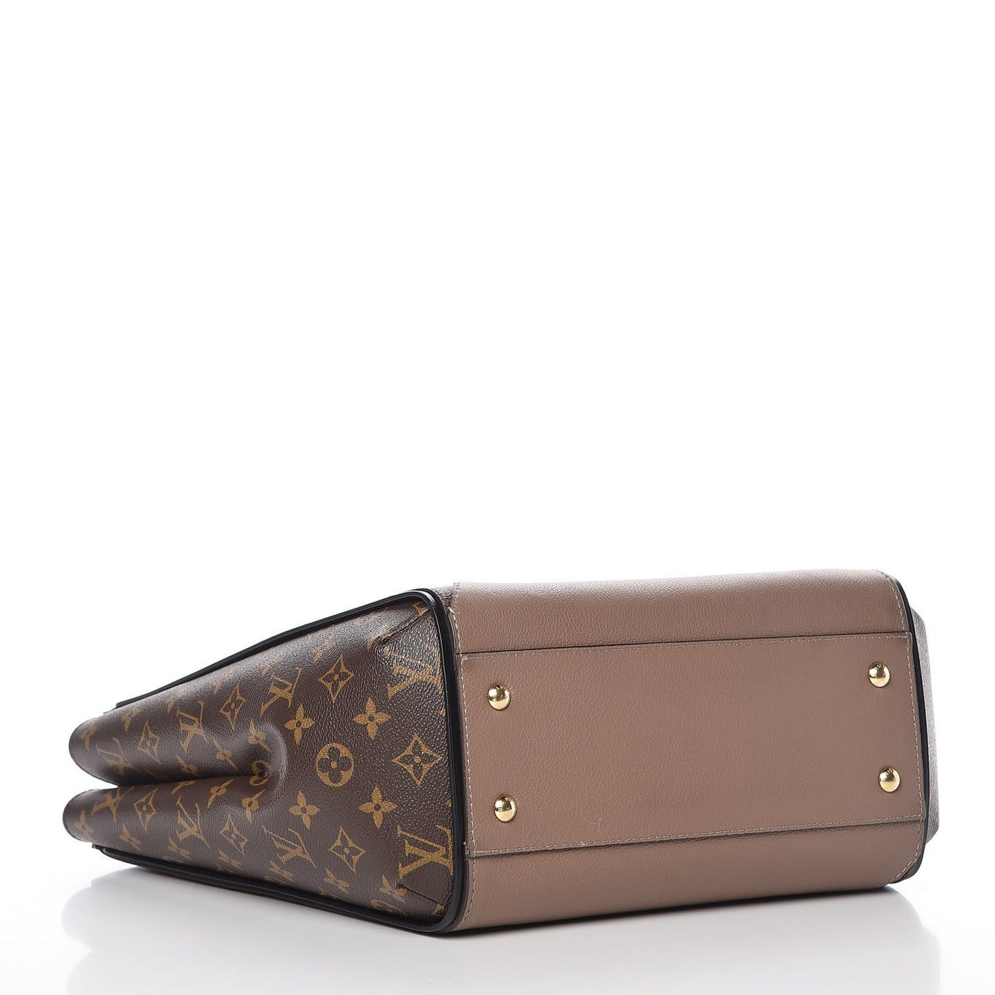 Calfskin Monogram Kimono Tote Taupe Glace