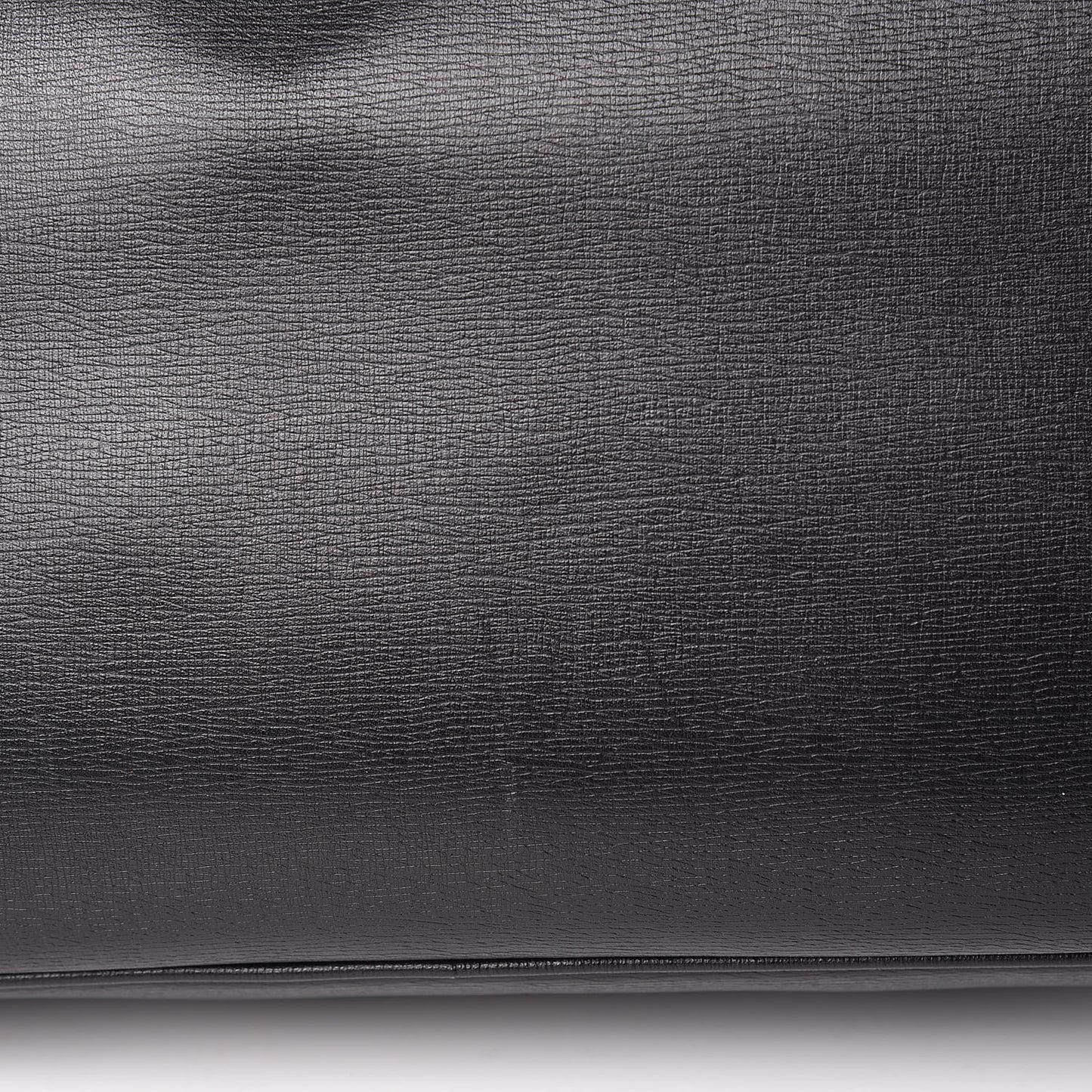 Textured Calfskin Large Bright Bit Tote Black