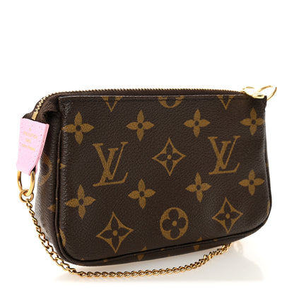 Louis Vuitton Monogram 2016 Christmas Animation Mini Pochette Accessories Rose Ballerine 3 of 7