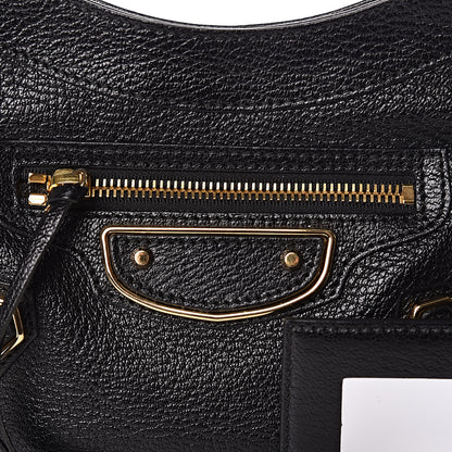 Balenciaga Chevre Gold Metallic Edge Hardware Hip Black 10 of 11