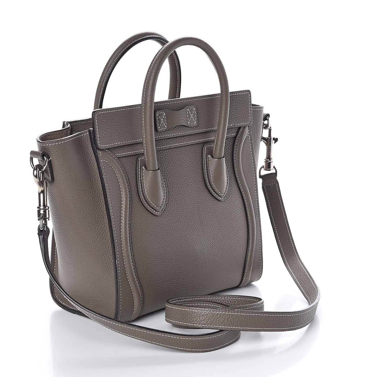 Drummed Calfskin Nano Luggage Souris
