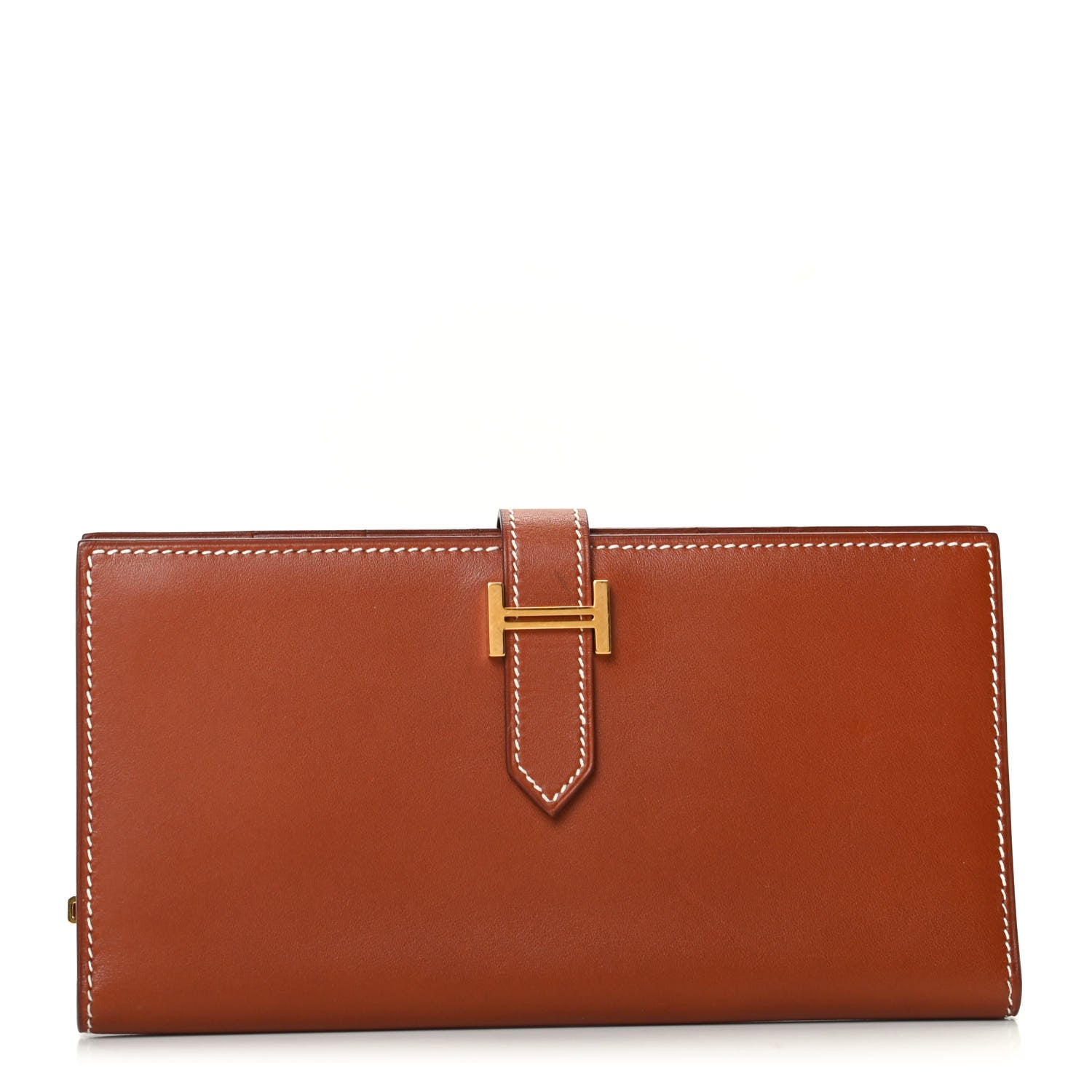 Hermes Tadelakt Bearn Wallet Fauve 1 of 7