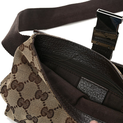 Gucci GG Monogram Buckle Belt Bag Dark Brown 12 of 12