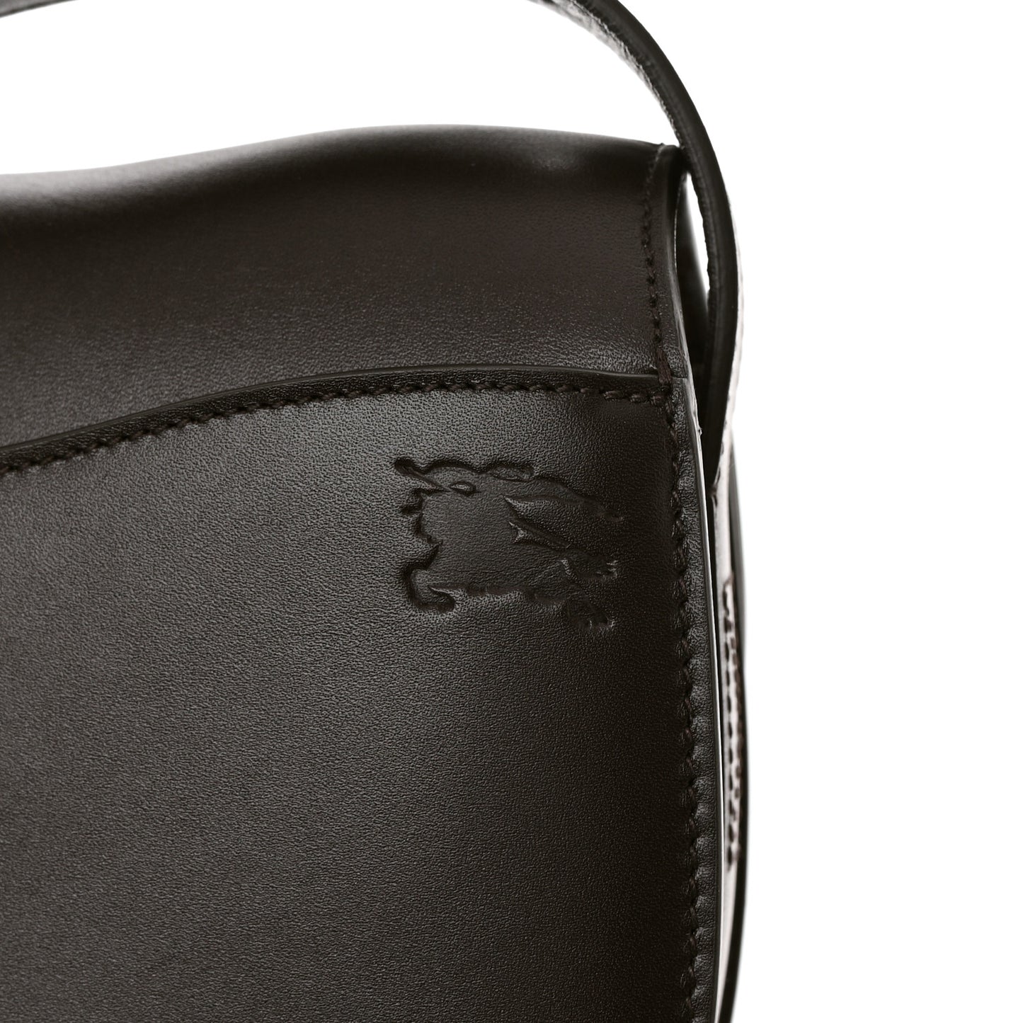 Calfskin Rocking Horse Crossbody Brown