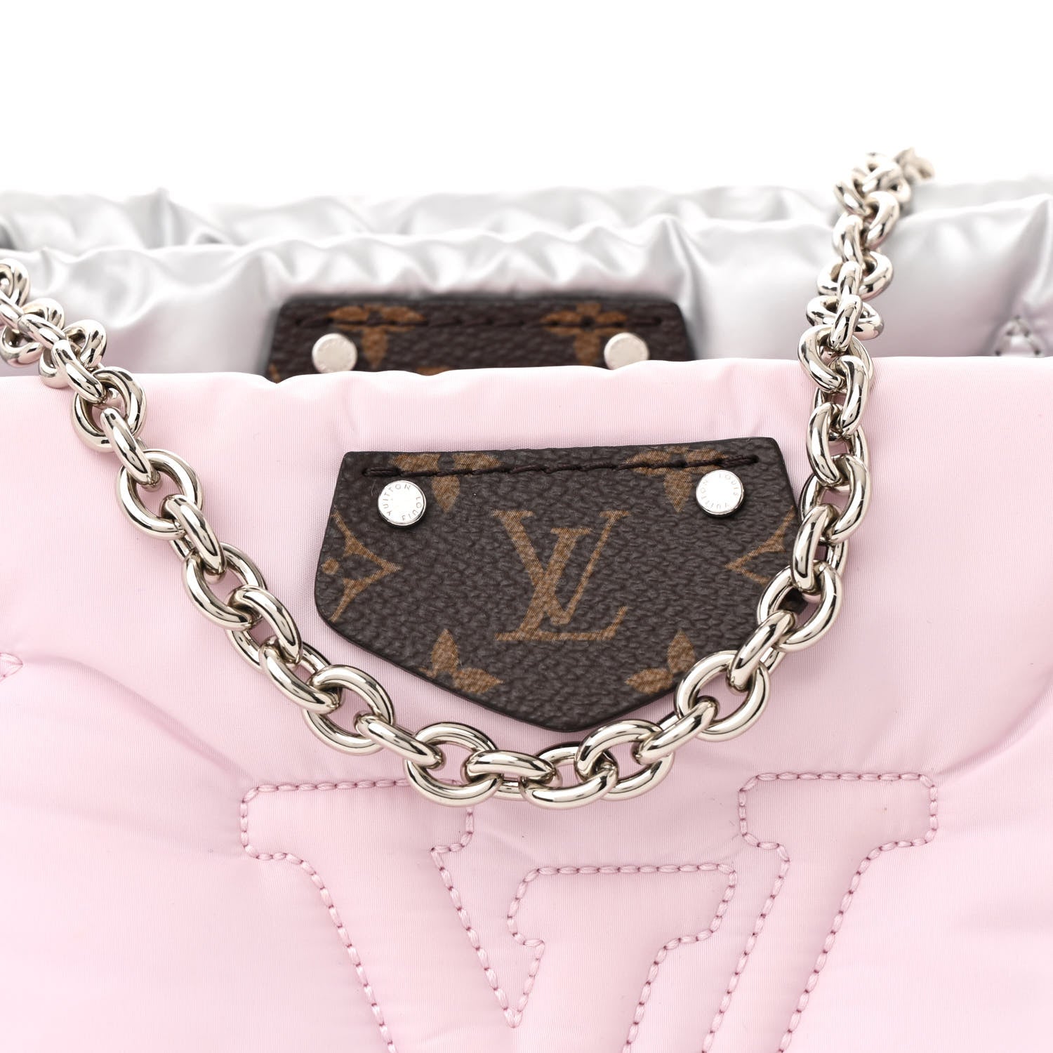 Louis Vuitton Econyl Monogram Pillow Maxi Multi Pochette Accessories Silver Pale Pink 8 of 10