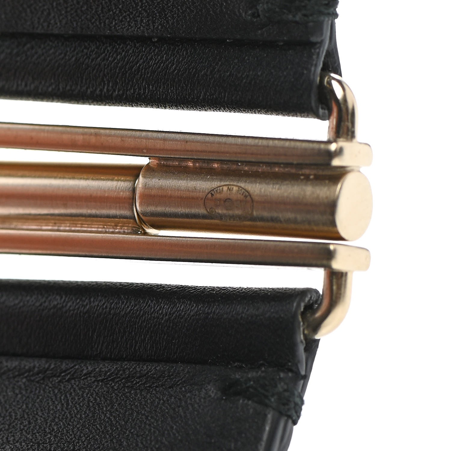Chanel Calfskin CC Wide Cuff M Black 4 of 5