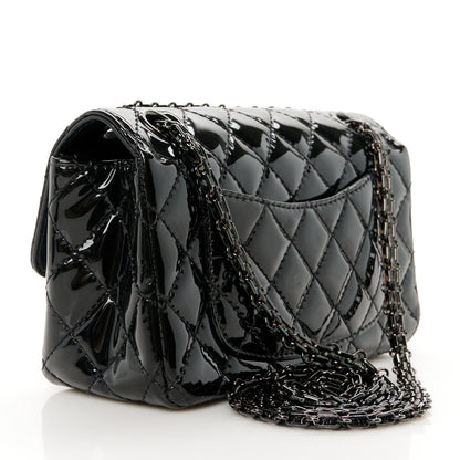 Chanel Patent Calfskin Quilted 2.55 Reissue Mini Flap So Black 3 of 10