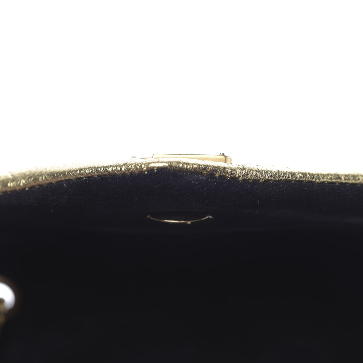Saint Laurent Metallic Calfskin Y Quilted Small Loulou Monogram Chain Satchel Gold 12 of 12